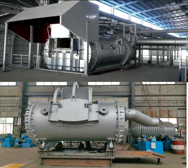 Tilting Rotary Copper Furnace